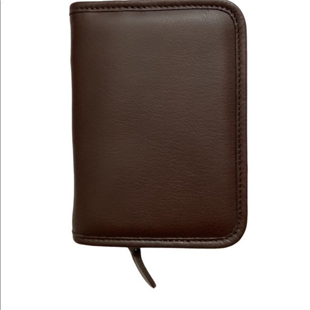 Coach vintage brown leather small folio case accessories